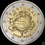 *2 Euro Portugalsko 2012, 10. výročí zavedení Eura