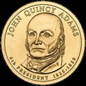 Prezidentský 1 dolár USA 2008 P, 6. prezident J.Q. Adams