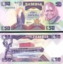 50 Kwacha Zambia 1986, P28a UNC
