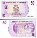 *50 Dolárov Zimbabwe 2006, P41 UNC