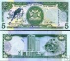 *5 Dolárov Trinidad a Tobago 2006, P47 UNC
