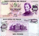 *1000 Pesos Uruguay 1974, P52 UNC