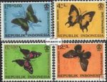 *Známky Indonézia 1963 Motýle, nerazítkovaná séria