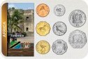 Sada 8 ks mincí Tanzánia 5 Senti-20 Shillings 1966-1993 blister