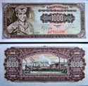 *1000 Dinárov Jugoslávie 1963, P75 UNC