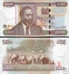*1000 Šilingov Keňa 2005, P51a UNC