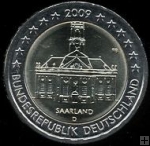*2 Euro Nemecko 2009 D, Spolková krajina Sársko