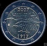 *2 Euro Fínsko 2007, výročí nezávislosti