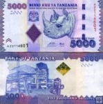 *5000 Šilingov Tanzánia 2011, P43a UNC