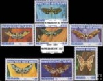 *Známky Nikaragua 1983, nerazítkovaná séria motýle MNH