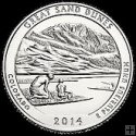 *25 Centov USA 2014 S, Great Sand Dunes
