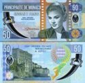 *MONACO 50 Francs 2018 Grace Kelly UNC, polymer *MONACO 50 Francs 2018 Grace Kelly UNC, polymer