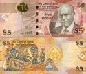 *5 bahamských dolárov Bahamy 2007, P72 UNC
