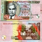 *100 Rupií Maurícius 2009-12, P56 UNC