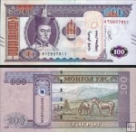 *100 Tugrik Mongolsko 2020 P73a UNC