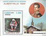 *Známky Kuba 1992 ZOH Albertville hárček MNH