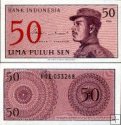 50 Sen Indonézia 1964, P94a UNC