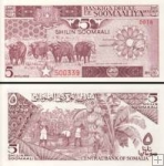 *5 Šilingov Somálsko 1987, P31c UNC