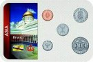 Sada 5 ks mincí Brunej 1 - 50 Sen 1993 - 2010 blister