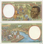 *1000 Frankov Gabon (Central African States) 2000