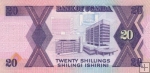 *20 Shillings Uganda 1987-8, P29 UNC