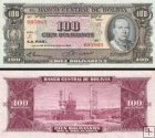 *100 Pesos Bolivianos Bolívia 1945, P147