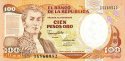 *100 Pesos Oro Kolumbia 1991 P426A UNC