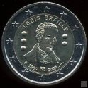 *2 Euro Belgicko 2009, L.Braille