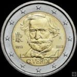 *2 Euro Taliansko 2013, G. Verdi