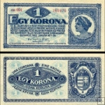 *1 Korona Maďarsko 1920, P57 UNC