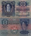 *20 Kronen Rakúsko-Uhorsko 1913, I. vydanie P13 F