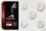 Sada 5 ks mincí Indonézia 50-1000 rupií 1999-2010 v blistri UNC
