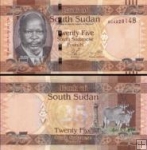 *25 Juhosudánskych Libier, Južný Sudán 2011, P8 UNC
