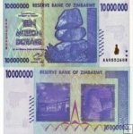 *10 miliónov dolárov Zimbabwe 2008, P78 UNC