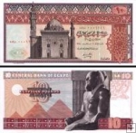 *10 egyptských Libier Egypt 1978, P46 UNC