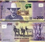 *200 Dolárov Namíbia 2012-18, P15 UNC