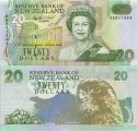 *20 dolárov Nový Zéland 1992 P179a UNC