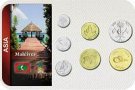 Sada 7 ks mincí Maldivy 1 Laari - 2 Rufiyaa 1984-2012 blister