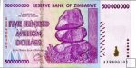 *500 miliónov dolárov Zimbabwe 2008, P82 UNC
