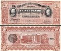 *20 Pesos Chihuahua - Mexiko 1915, PS537b UNC