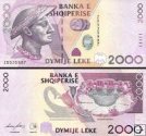 *2000 Leke Albánsko 2007, P74a UNC