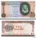 *10 egyptských libier Egypt 1961-65, P41 UNC