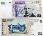 *50 Pesos Argentína 2010-13, P356 UNC