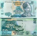 50 Kwacha Malawi 2016, P64c UNC