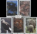 *Známky Svätý Tomáš 1992 Africké zvieratá, razená séria