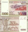 *1000 Frankov Rwanda 1994, P24 UNC