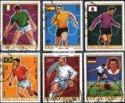 *Známky Ajman 1970 MS vo futbale Mexiko, razítkovaná séria