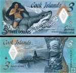 *3 Doláre Cookove ostrovy 2021, P11 UNC