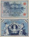 *100 nemeckých mariek Nemecká ríša 1908, P33b VF