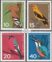 *Známky Západné Nemecko 1963 Vtáci, nerazítkovaná MNH séria - Kliknutím na obrázok zatvorte -